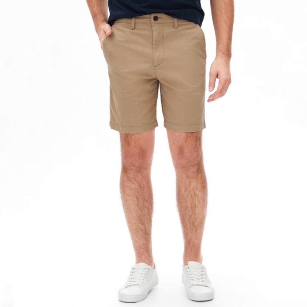 NWT GAP Tan Khaki Men’s Chino Shorts Size …